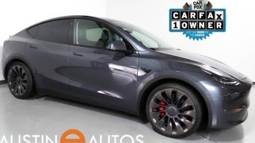 TESLA MODEL Y 2021 5YJYGDEF0MF256715 image